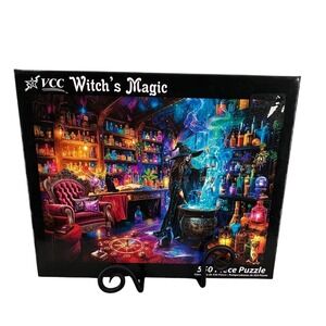 VCC Witch's Magic 550 Piece Jigsaw Puzzle Halloween Witch Cauldron COMPLETE
